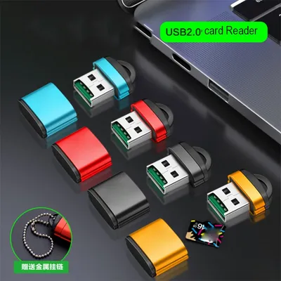 Mini High Speed USB 2.0 Card Reader TF for Micro SD Memory Card Adapter For Computer Desktop Laptop