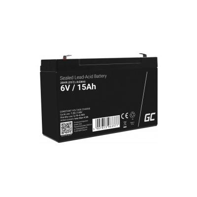 Green Cell AGM40 USV-Batterie VRLA AGM 6 V 15 Ah