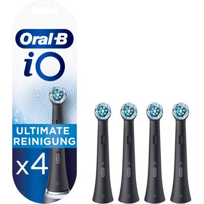 Aufsteckbürste ORAL-B "iO Ultimative Reinigung BLACK" Zahnbürstenköpfe Gr. 4 St., schwarz iO Technologie