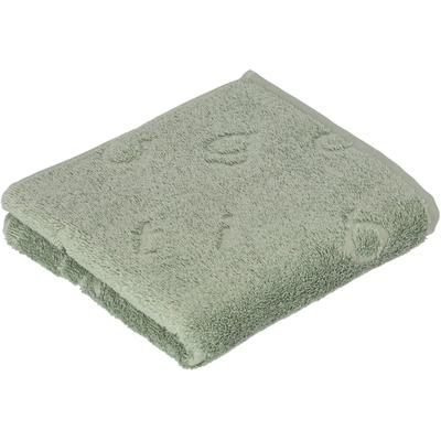 Badetuch BUGATTI "Trentino", grün (soft grün), B:67cm L:140cm, Walkfrottier, Baumwolle, Handtücher (Packung), all over Logoeinwebung Image