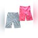 J. Crew Shorts | J.Crew Lot Space-Dyed Bike Short Side Pocket Neon Size S | Color: Blue/Pink | Size: S