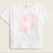 J. Crew Tops | J Crew Fitted Broken In Jersey Love Crewneck Tee Shirt | Color: Pink/White | Size: Xs