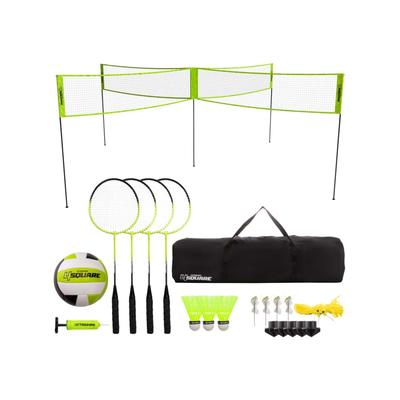 Triumph 4 Square Volleyball Badminton Set Combo Lime Green 35-7490-3