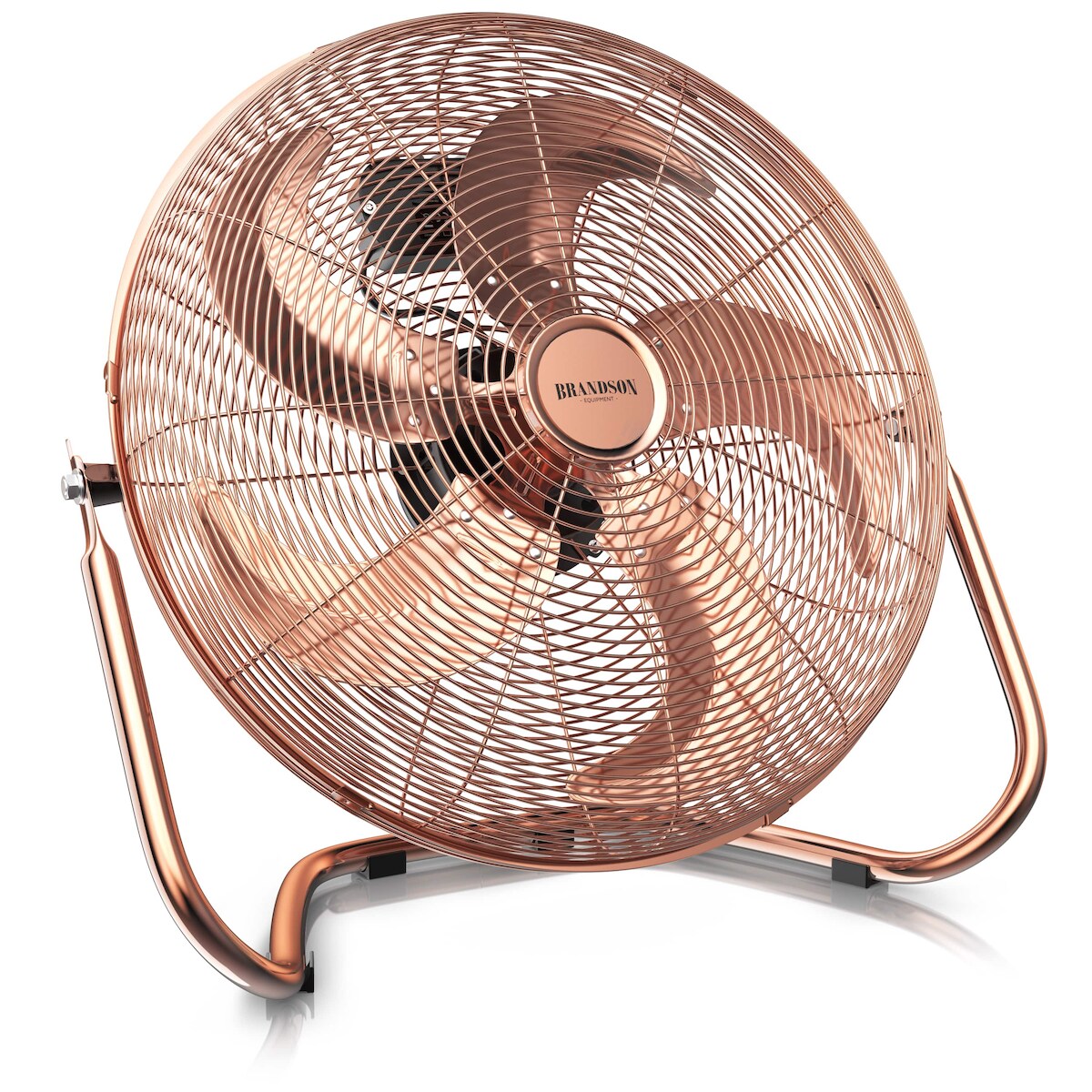 Brandson Windmaschine Retro Design, Ventilator, Standventilator 50 cm, Bodenventilator 120 Watt, hoher Luftdurchsatz, stufenlos neigbarer Image