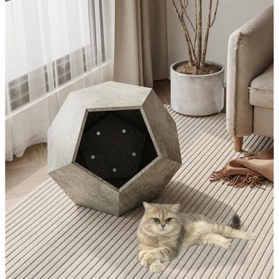 26" Modern Multi-Purpose Pet Cat Kennel Side Table