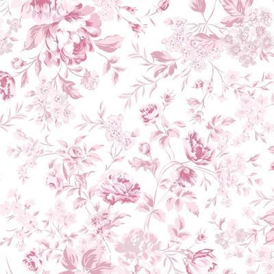 Rachel Ashwell Romantic Rose Pink Wallpaper