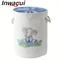 TEMU 1pc Laundry Basket Large Foldable Laundry Hamper Thicken Fabric Storage Basket Cute Animal Design Storage Bin Box With Drawstring Lids Clothes Hamper Toys Basket For Nursery Home Organizer