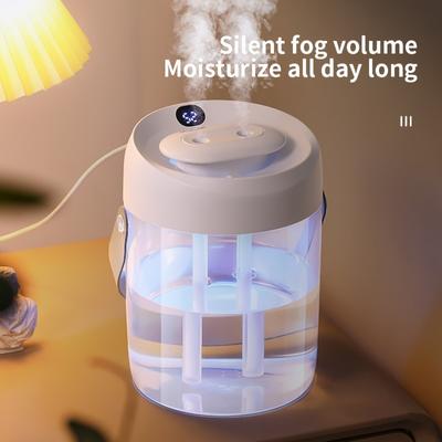 2l Humidifier For Bedroom, Desktop Top Fill Cool Mist Aroma Diffuser With Night Light, Auto Shut Off, Quiet Air Humidifier For Large Room Home, Baby Nursery And Plants