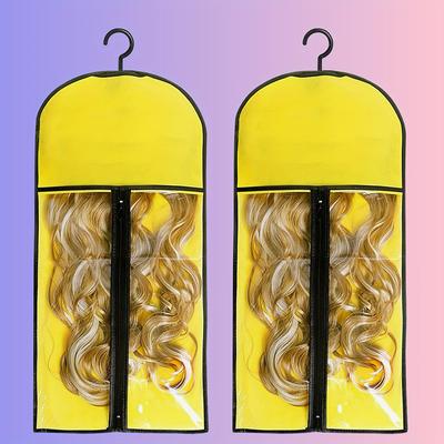 2-piece Unisex Wig Stand And Dust Cover Set - Durable Hanger For Multiple Wigs, Hair Extensions & Accessories Storage Wig Hanger Wig Storage