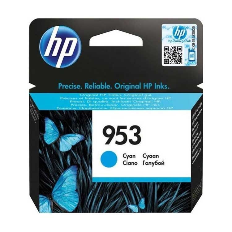 Hp F6U12Ae Tinte Cyan N953 Officejet Pro 7740 8210 8218 8710 8715 8718 8718 8719 8720 8725 8730 8740 8745 8745 Image