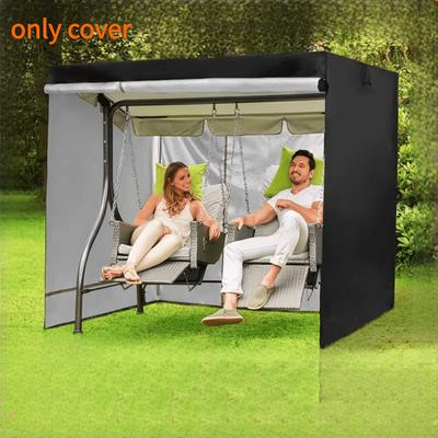 TEMU 1pc Waterproof Swing Cover 210d, Patio Garden Swing Canopy Replacement, Outdoor Furniture Protective Dust Cover, Durable Material, Weather-resistant