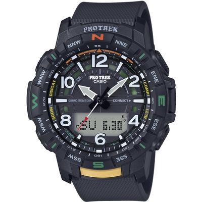 Smartwatch CASIO PRO TREK SMART, schwarz, Smartwatches, Armbanduhr, Herrenuhr, Digitaluhr, Weltzeit, Bluetooth Image