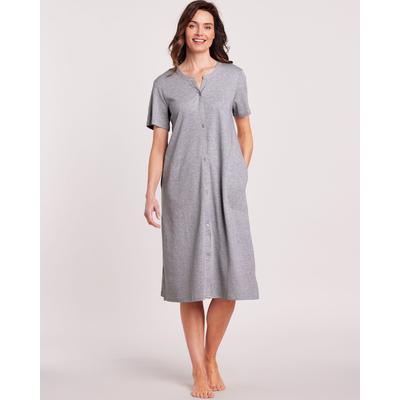 Appleseeds Women's Essential Knit Robe - Grey - XL - Womens