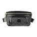 Pre-Owned GUCCI Gucci Waist Bag 682933 GG Supreme Canvas Leather Black Gray Vintage Silver Hardware Belt Pouch (Like New)
