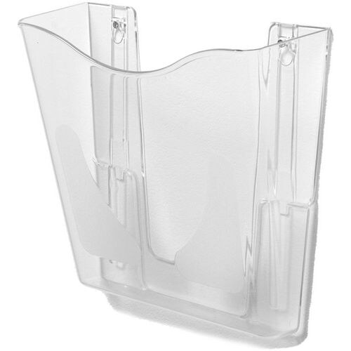 Deflecto DIN A4 Prospektständer Wandmontiert Transparent CP078YTCRY 25,6 x 10 x 26,1 cm Image