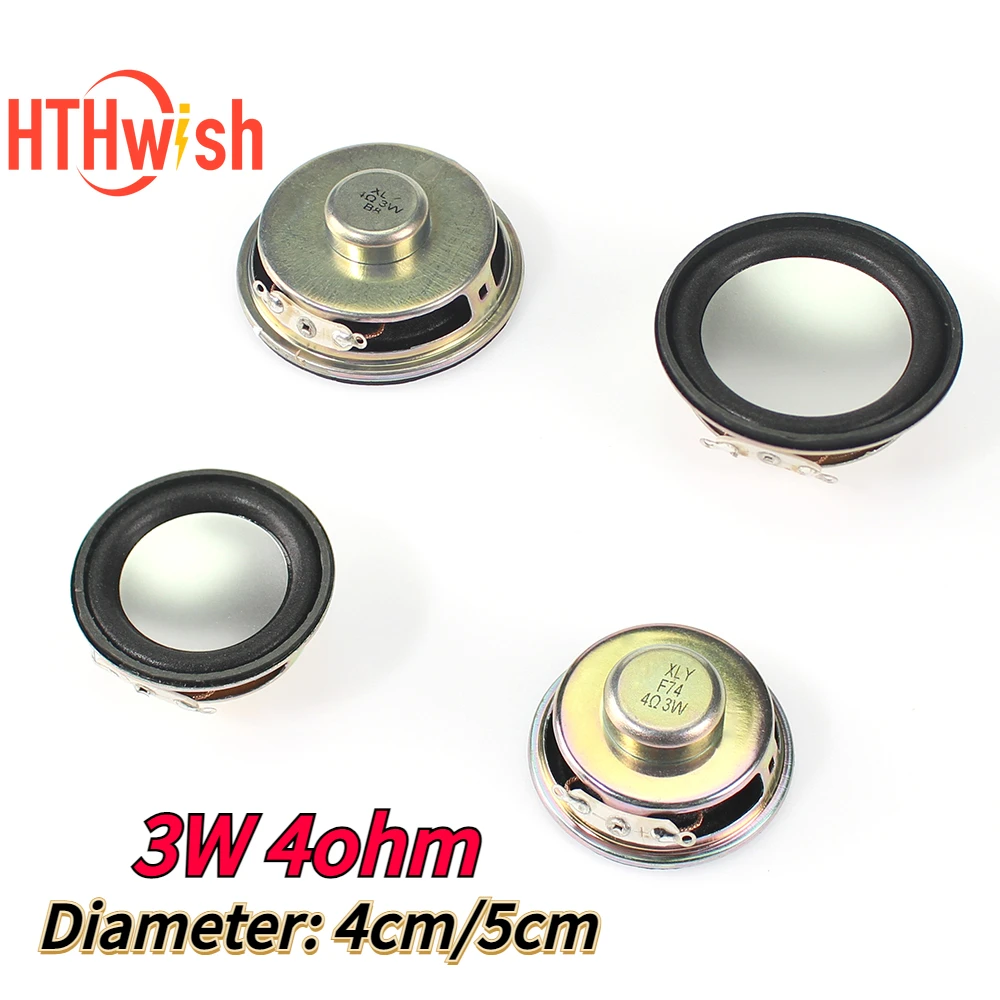 1–10 Stück 3 W 4R Mini-Lautsprecher, Durchmesser 5 cm/4 cm, Mini-Verstärker, Trompete, 3 Watt, 4 Ohm, 40 mm, 50 mm, Lautsprecher für Arduino-Kit Image
