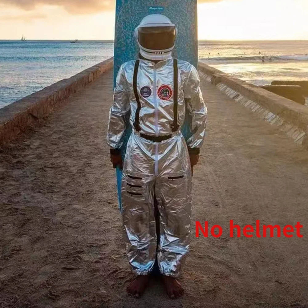 Erwachsene Kinder Astronaut Kostüm Paare Spaceman Cosplay Raumanzug für Halloween Familie Party Dress Up Geburtstagsgeschenk Image