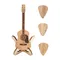 Gitarren-Pick-Box, Holzständer, glatte Kante, gratfrei, tragbar, handgefertigt, Gitarren-Picks, Aufbewahrung, Paddle-Box