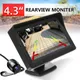 Display di sicurezza per telecamera retromarcia per monitor HD per auto TFT LCD da 4,3 pollici per