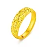 Anello in oro reale puro al 9999 24k anello in oro a stella piena modello solido per attirare