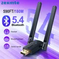 Zexmte Adattatore USB Bluetooth 5.4 590FT/180M a lungo raggio per Windows 8/8.1/10/11 Tastiera