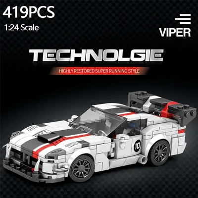 419PCS City Racing Car Model Building Blocks Classic Speed Vehicle Model Bricks Desktop Ornaments Kids Toys Holiday Gifts