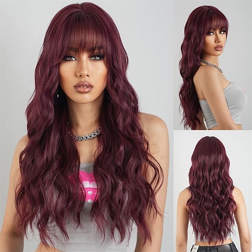 Lange blonde Highlight-Perücken blonde lockige wellige Perücken für Frauen honigblonde gemischte platinblonde natürliche Optik für tägliches Cosplay Partys Halloween-Perücken