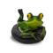 Wasser schwimmende Frosch Ornament Figur Statue Handwerk für Haus Garten Teich Dekoration Foto Requisite Geschenk