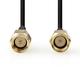 Nedis Antennenkabel - SMA-Stecker - SMA-Stecker - Vergoldet - 50 Ohm - Einzeln geschirmt - 5.00 m - Rund - PVC - Schwarz - Label