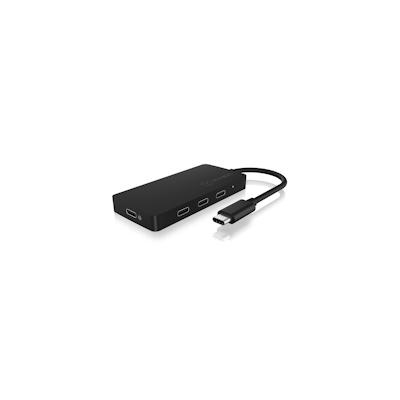 ICY BOX IB-HUB1429-CPD - USB 3.2 Gen 2 (3.1 Gen 2) Type-C - USB 3.2 Gen 2 (3.1 Gen 2) Type-C - 10000 Mbit/s - Grau - Aluminium - Kunststoff - 100 W Image