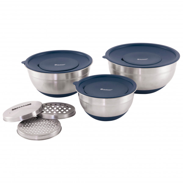 Outwell - Chef Bowl Set With Lids & Graters - Geschirr-Set Gr One Size grau