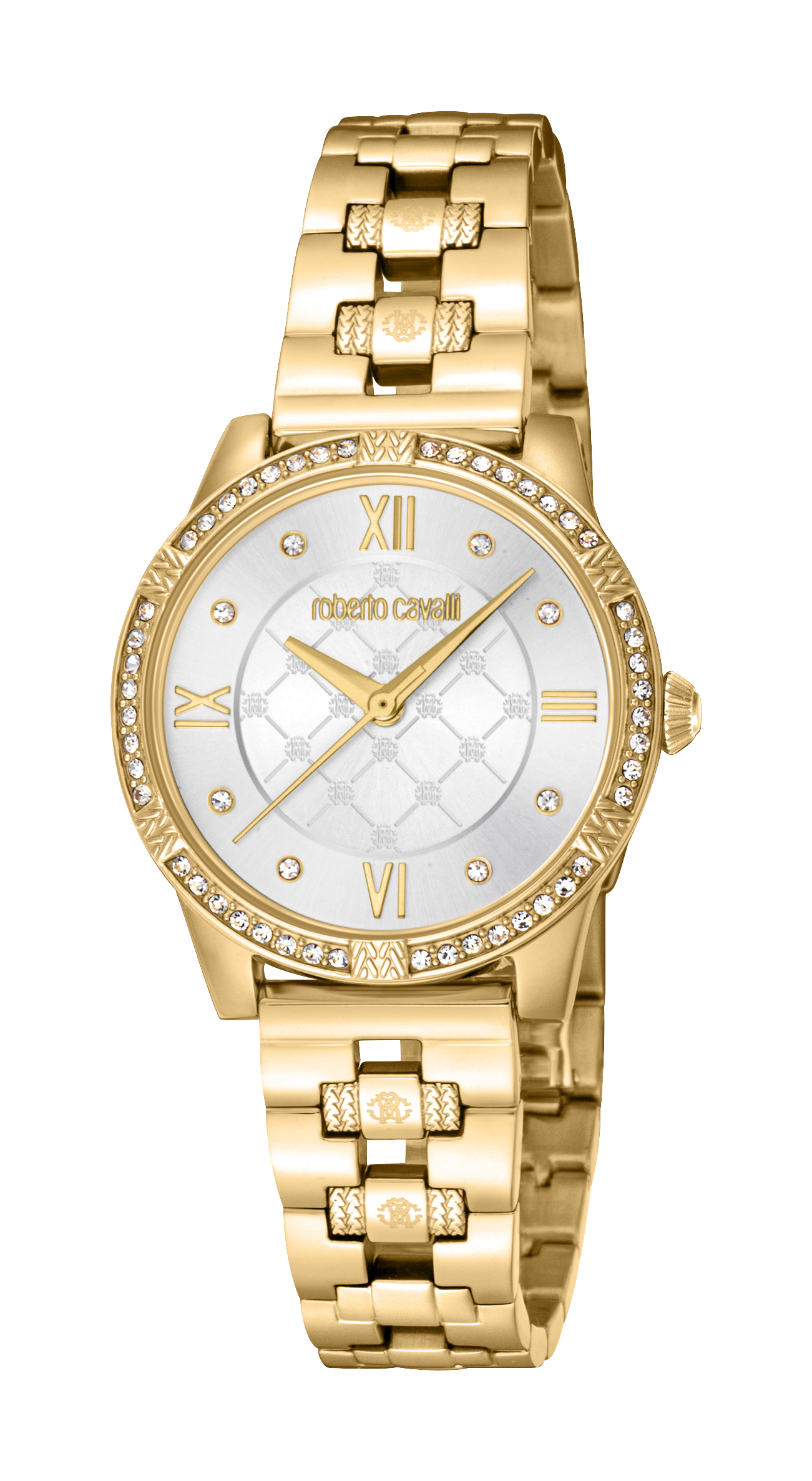 Roberto Cavalli RC5L032M0055 Womens Quartz Silver Stainless Steel 5 ATM 30 mm Watch - Gold - One Size