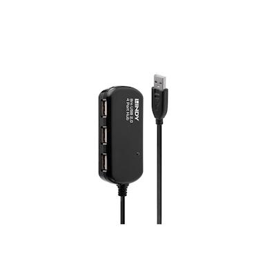 Lindy USB 2.0 Aktiv-Verlängerungs-Hub Pro - Kabel Image