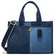 Denim Tote Bag Women Large Shoulder Bag Vintage Satchels Bag Cute Hobo Bags Casual Work Travel College Tote Handbag 2024, A Dark Blue, One Size