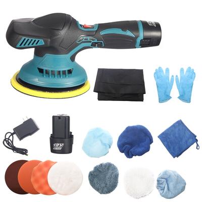 Cordless 6'' Car Buffer Polisher Kit with 2 Batteries