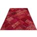 Red 63" x 91" L Area Rug - Lofy Rectangle Iskece Rectangle 5'3" X 7'7" Area Rug 91.0 x 63.0 x 1.0 in Cotton/Wool | 63" W X 91" L | Wayfair