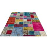 White 91 x 68 x 1 in Area Rug - Lofy Rectangle Iskece Rectangle 5'8" X 7'7" Area Rug Cotton/Wool | 91 H x 68 W x 1 D in | Wayfair Lo-8684012183405