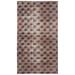 Brown;brown 61" x 105" L Area Rug - Lofy Atina Rectangle 5'3" X 8'5" Area Rug 105.0 x 61.0 x 1.0 in brownCotton/Wool | 61" W X 105" L | Wayfair