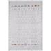 Gray 75 x 51 x 1 in Area Rug - Bungalow Rose Rectangle Libi Cotton Area Rug w/ Non-Slip Backing Cotton | 75 H x 51 W x 1 D in | Wayfair