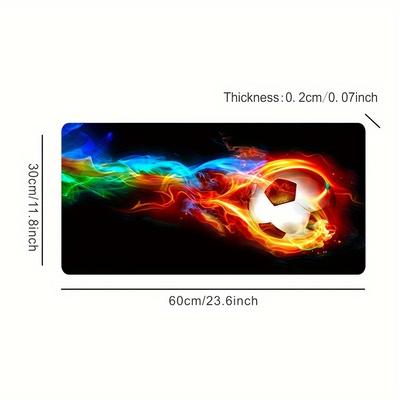 TEMU Creative Oversized Mouse Pad Learning Office Computer Desktop Pad Non-slip Gaming Keyboard Pad Lock Edge Mouse Pad Image