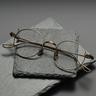 Round Frame Fashion Glasses, New Pure Titanium Frame, Retro Titanium Plate Frame Glasses