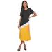 Pleated-skirt Midi Dress - Yellow - Karl Lagerfeld Dresses