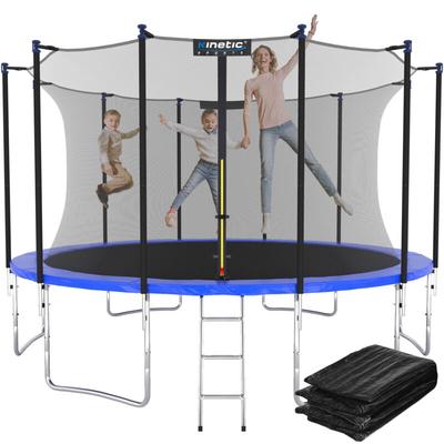 KINETIC SPORTS Trampolin Outdoor 'Salto Plus' - Komplett-Set für Kinder, USA Sprungtuch, Netz, Image