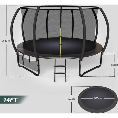 Devoko - Sports Bungee Safety Elite 14FT Schwarz Trampolin mit Sicherheitsnetz Aufbewahrungsnetz Image