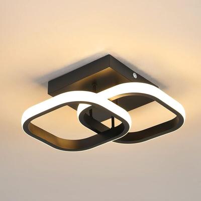 Comely - Moderne led Deckenleuchte, Quadratisches Acryl-Deckenleuchte ø 19 cm für Schlafzimmer, Image