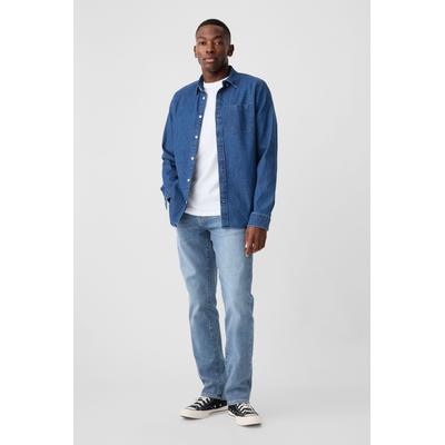 Gap Mens Mid Indigo Blue Slim Fit Comfort Stretch Soft Jeans - Mid Indigo Blue