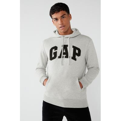 Gap Mens Grey Arch Logo Hoodie - Grey