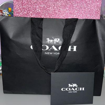 Coach Party Supplies | Coach Gift Bag And Gift Card/Receipt Holder | Color: Black | Size: Os