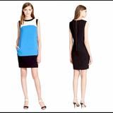 Kate Spade Dresses | Kate Spade Maysie Sleeveless Color Block Dress Black Blue White 10 | Color: Black/Blue | Size: 10