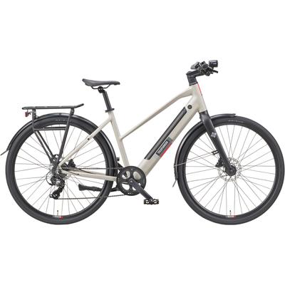 E-Bike TELEFUNKEN "UH210 Damen" Gr. 48, grau (seidengrau), E-Bikes, 48cm, 28 Zoll (71,12cm), Pedelec, Elektrofahrrad für Damen, Urbanbike